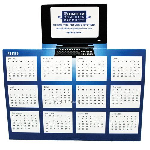 2011 Tent Calendar Greeting Card - Computer Screen