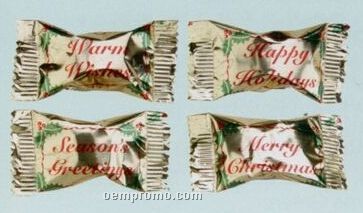 Chocolate Mint Cream Soft Candy W/ Stock Wrapper (Season's Greetings)