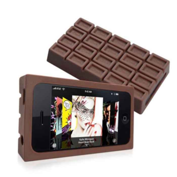 Chocolate Silicone Skin With Case For Iphone