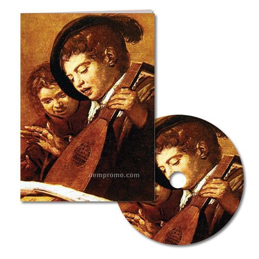 Classic Art And Mandolin Thank You Note With Matching CD
