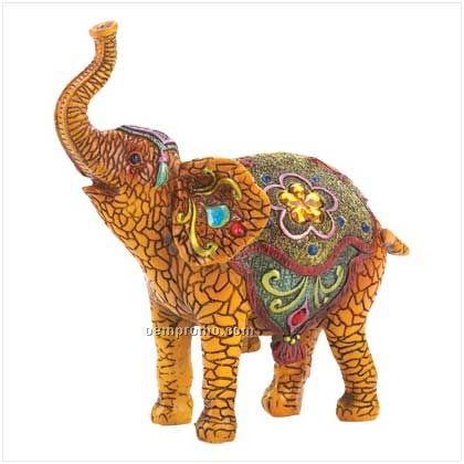 Mosaic Elephant Figurine