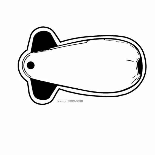 Stock Shape Collection Blimp Key Tag