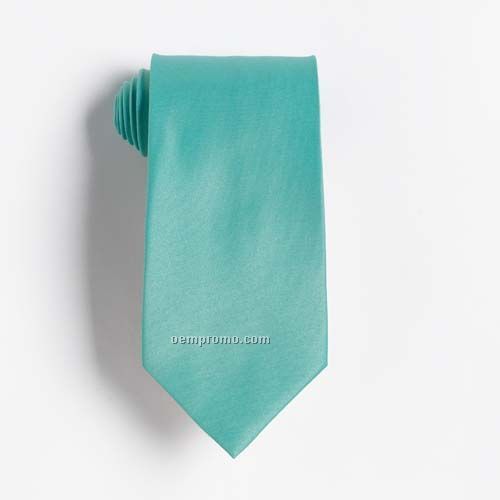 Teal Solid Color Tie