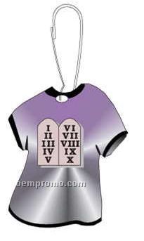 10 Commandments T-shirt Zipper Pull