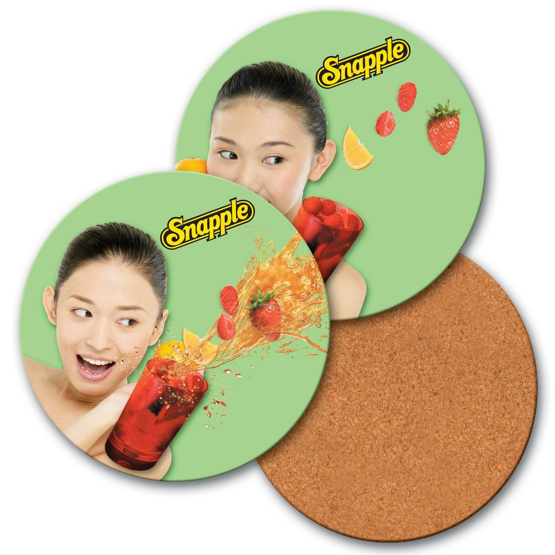 4" Round Coaster W/Custom 3d Lenticular Images