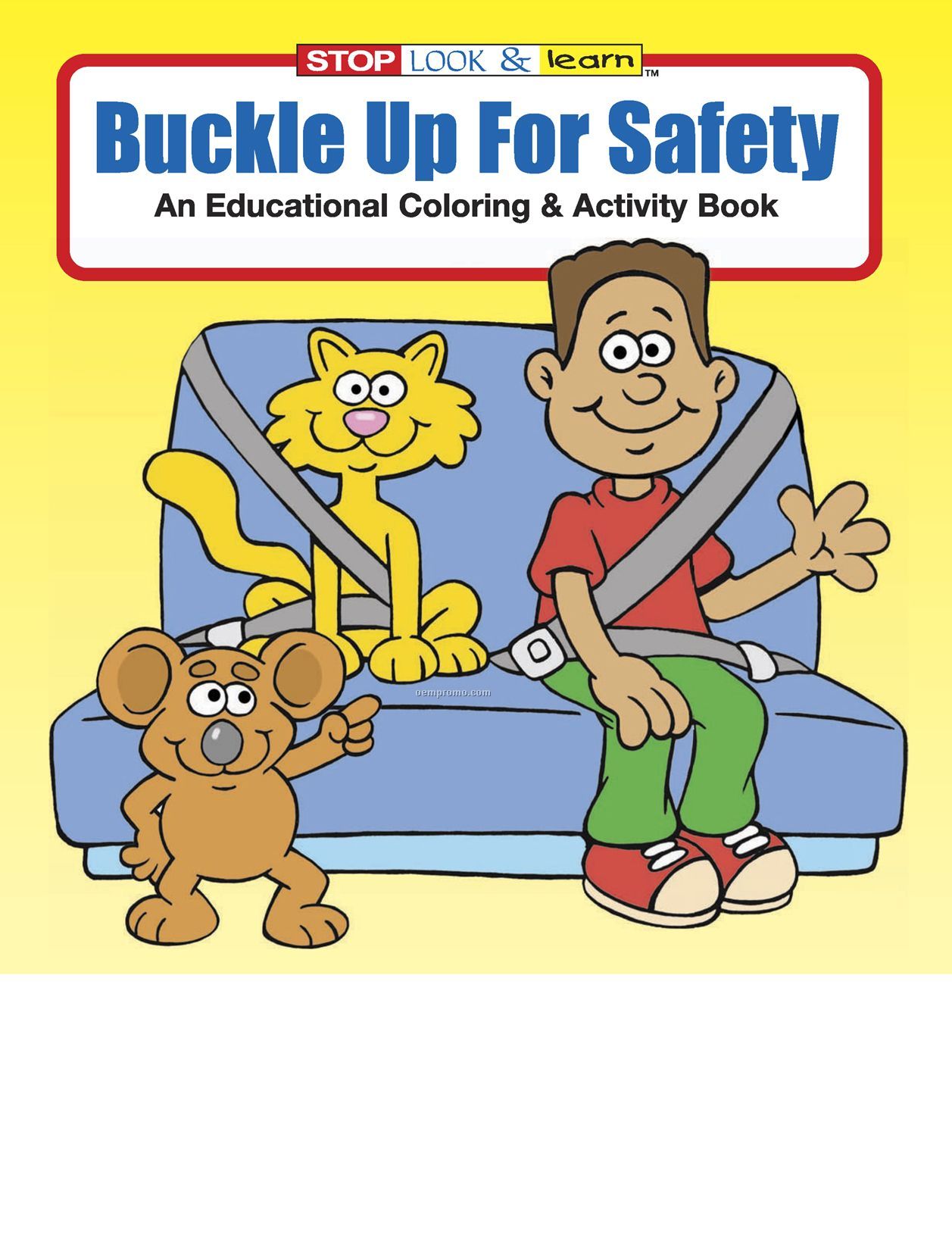 Buckle Up For Safety Coloring Book Fun Pack