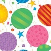Festive Balloons Stock Design Tissue Paper