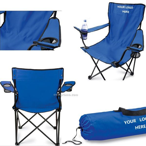 Folding Chair With Arm And Carrying Case