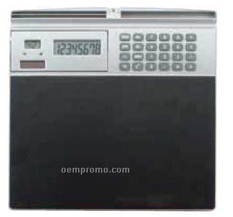 Hard Surface Mouse Pad Calculator With Lcd Clock
