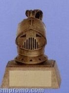 Knight/ Crusader Mascot Sculpture Award W/ Gold Base (4")