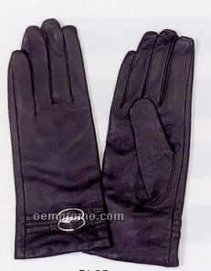 Lamb Skin Ladies Leather Glove With Hardware & Studs