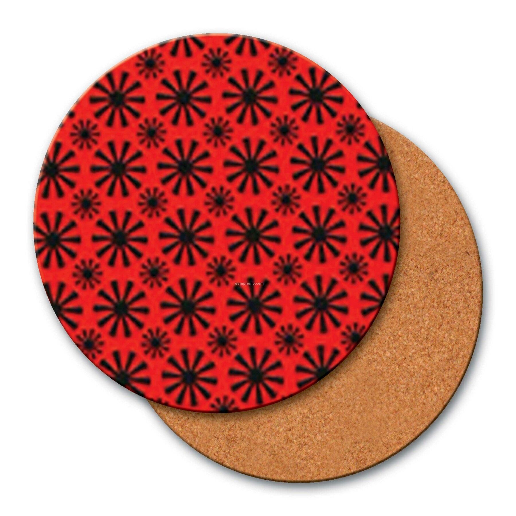 4" Round Coaster W/3d Lenticular Animated Spinning Wheels ( Blanks)