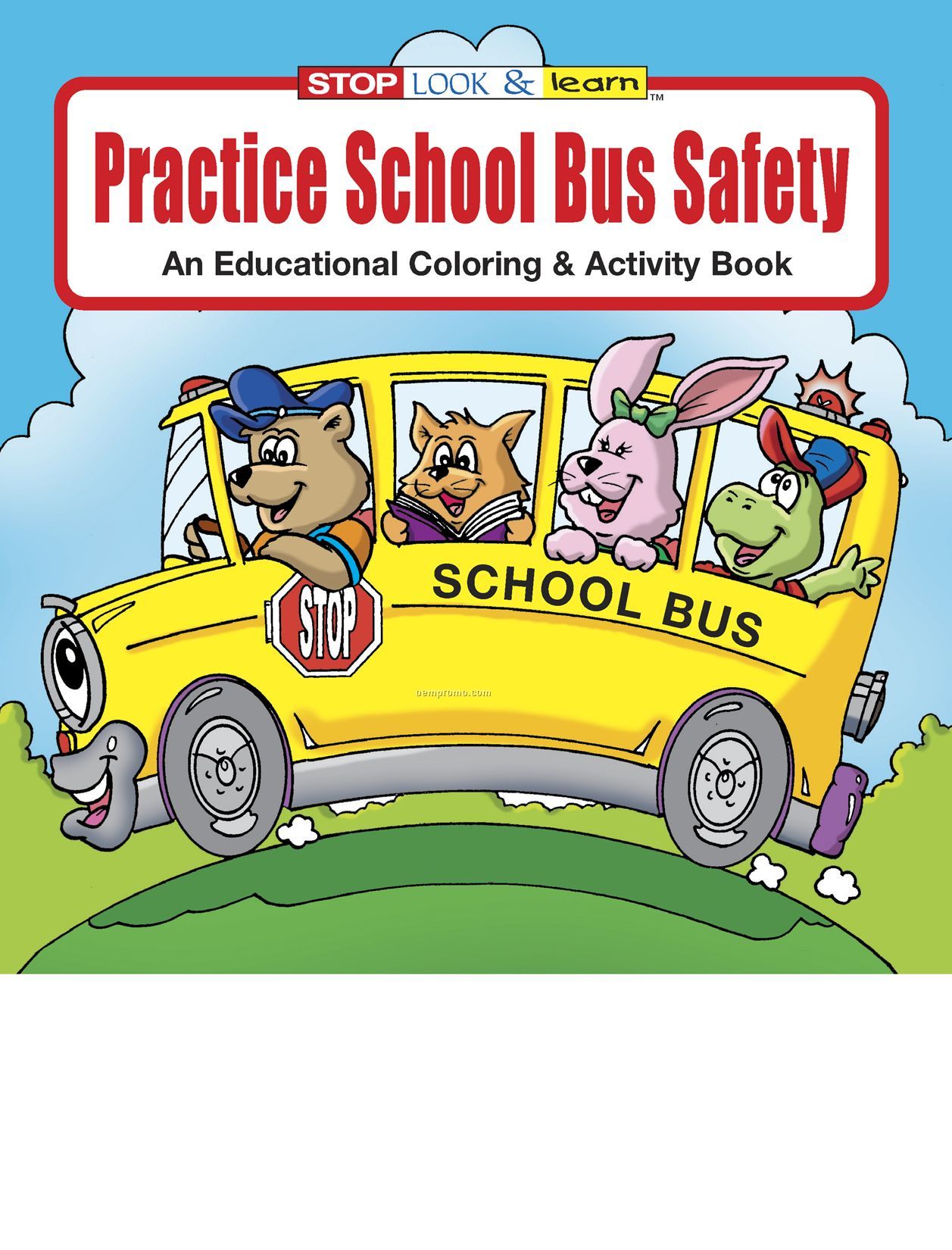 Practice School Bus Safety Coloring Book