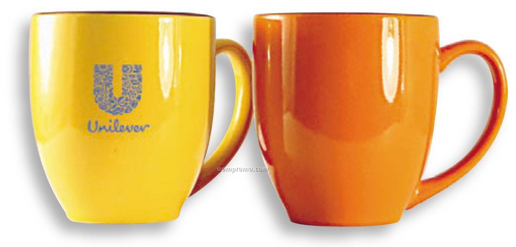 15 Oz Ceramic Halo Bistro Mug