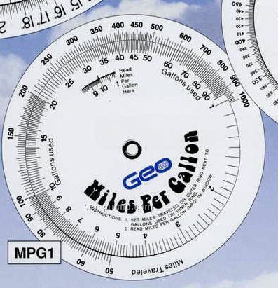 Miles Per Gallon Wheel Chart
