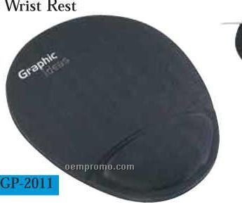 Soft-top Mouse Pad With Ergo-gel Wrist Rest - Screen Print