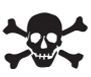 Stock Jolly Roger Chenille Patch