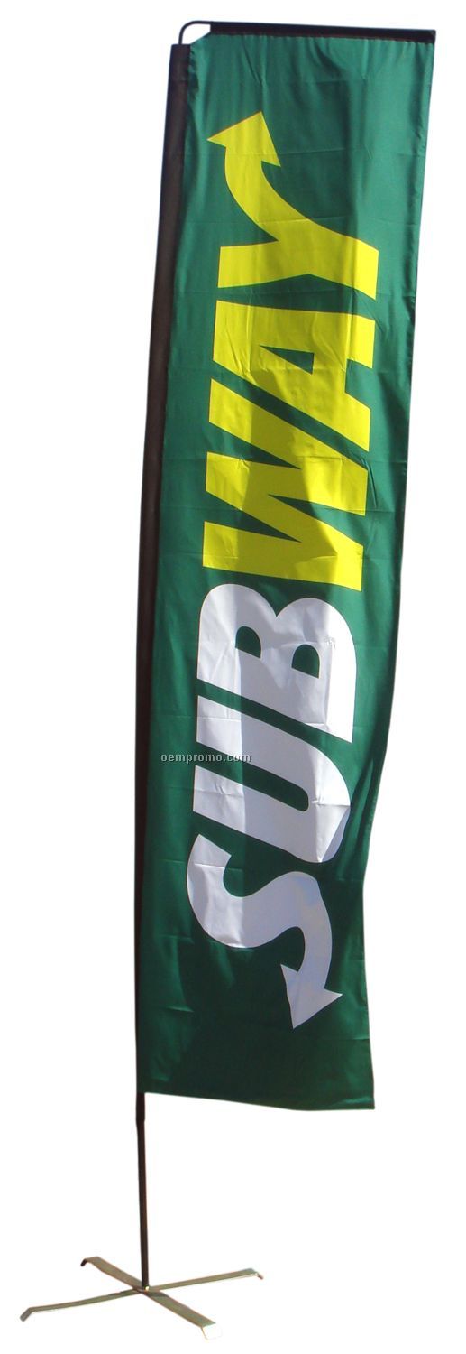 13' Single Sided Flag Banner System (Full Color Digital)