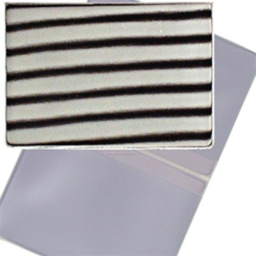 3d Lenticular Business Card Holder (Stripe Black/White)