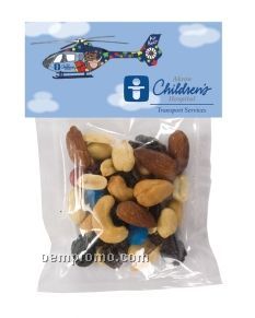 Large Plastic Candy Bag With Header Card & Trail Mix