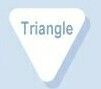 Triangle Stock Shape Memo Board