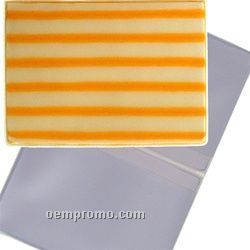 3d Lenticular Business Card Holder (Stripe Yellow/Orange)