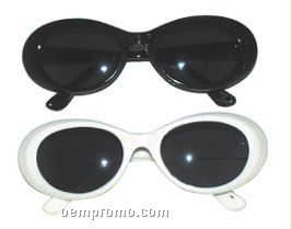 Black/White Retro Sunglasses