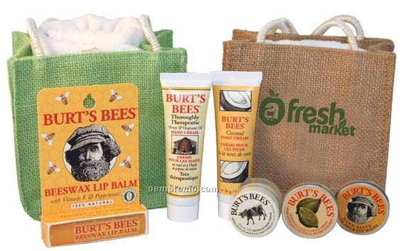 Burt's Bees The Hand Care/Foot Care Kit - Jute W/Towel