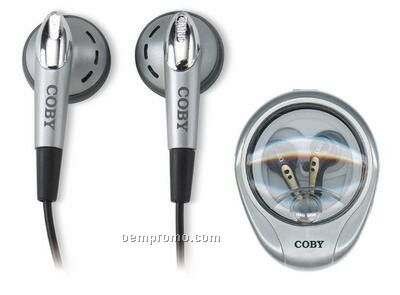 Coby Dynamic Stereo Earphone W/Carrying Case