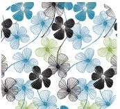Floral Lines Stock Design Tissue Paper