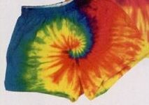 Juniors Reactive Rainbow Tye Dye Shorts