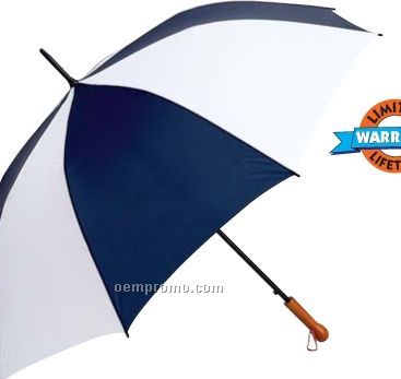 All-weather Elite Series 60" Navy And White Auto Open Golf Umbrella