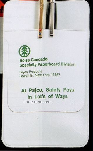The Protectors Pocket Protector W/ 3" Flap (Hot Foil Stamp)