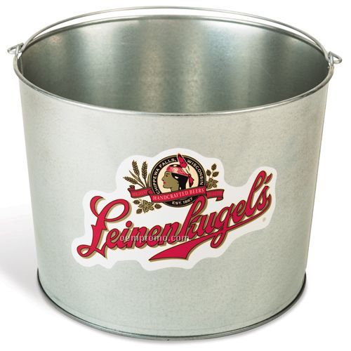 17 Quart Galvanized Pail With Decal