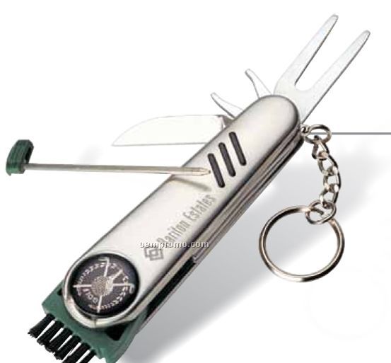 7 Function Stainless Steel Golf Tool