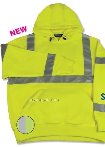 Aware Wear Class 3 Pullover Safety Sweatshirt W/ Hood
