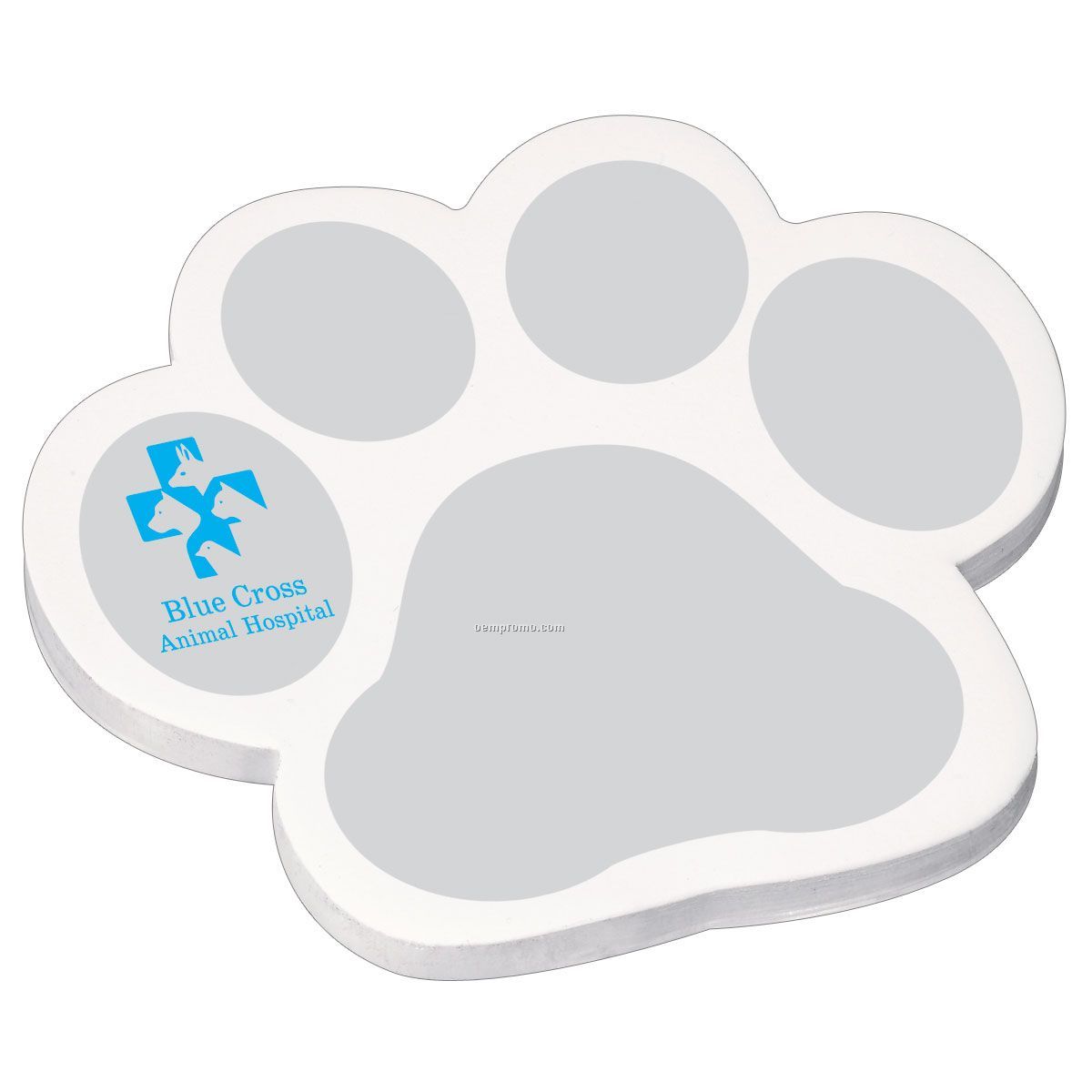 Earth Friendly Adhesive Notes/Paw Shape - 50 Sheets