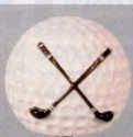 Heavy Vinyl Antenna Topper - Golf Ball