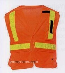 Yellow Premium Public Service Safety Vests (3xl-4xl) Blank