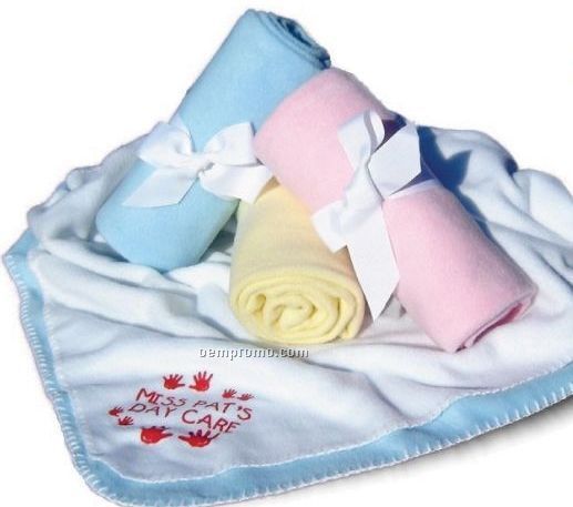 Fleece Crib Blanket - Blank