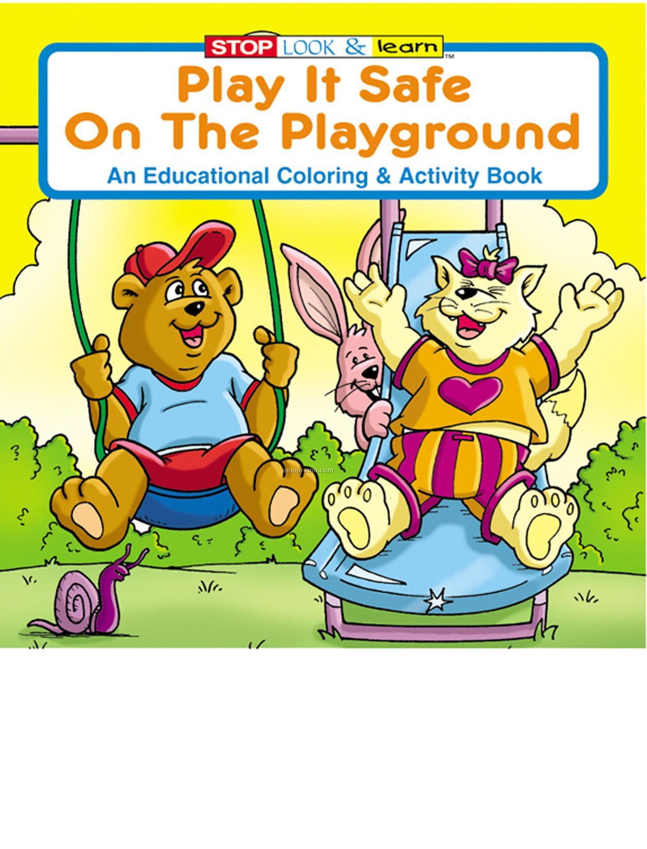 Play It Safe On The Playground Coloring Book