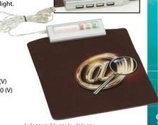 USB Hub With Soft Top Mouse Pad (8-1/2"X7")