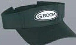 Cotton Twill Visor W/ Embroidered Groom