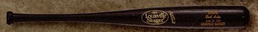 Louisville Slugger Miniature Replica Wood Bat (Black/ Gold Imprint)