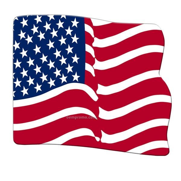 United States Wavy Flag Stock Shape Fan
