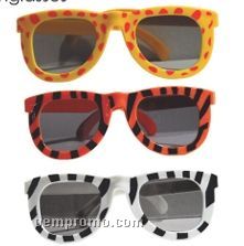 Child Sized Animal Print Sunglasses