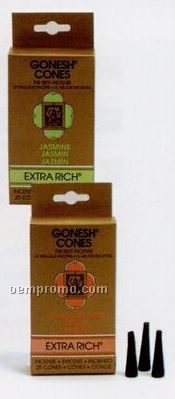 Gonesh Extra Rich Incense Cones Sandalwood