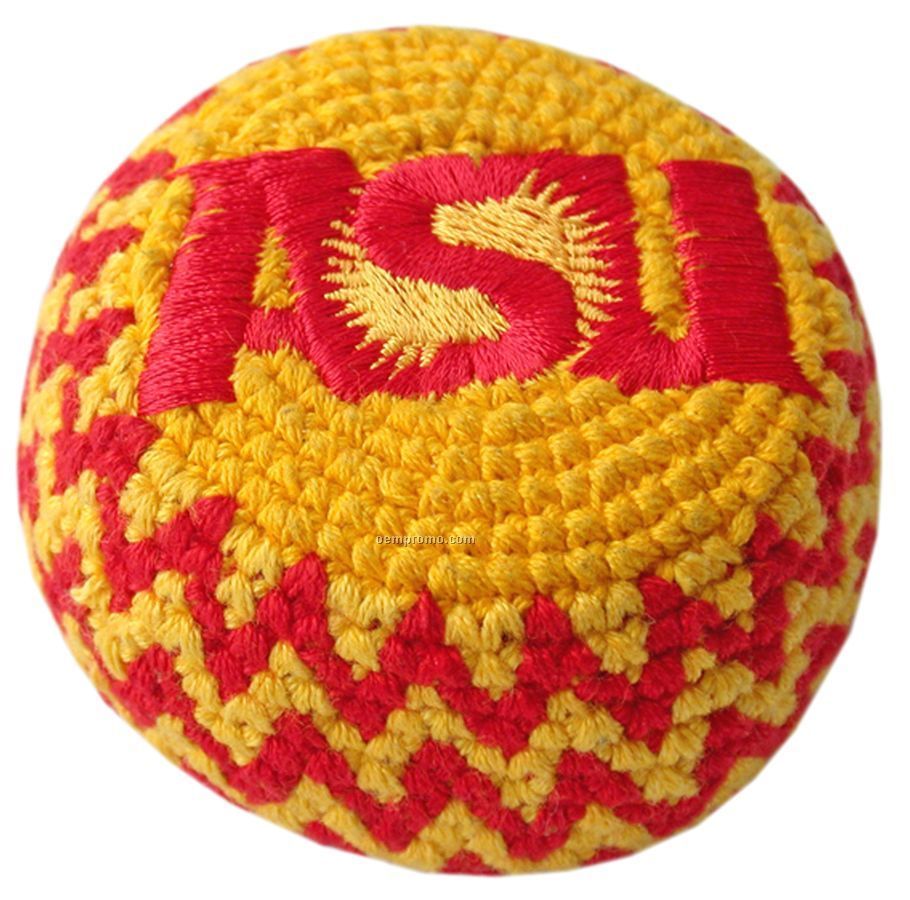 Guatemalan Embroidered-crocheted Footbag, Custom