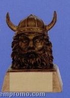 Viking Mascot Sculpture Award W/ Gold Base (4")