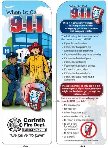Bookmark - When To Call 9-1-1